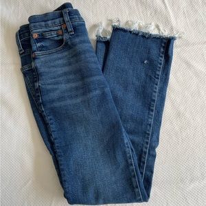 Madewell Slim Demi Boot High Waisted Jeans Size 24